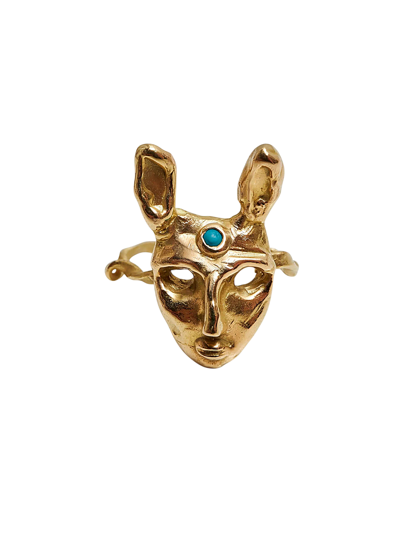 Bunny Ring 18 CT gold and Turquoise